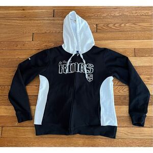 NHL X Reebok Women's Size Large LA Kings Hockey Full Zip Hoodie Jacket Coat